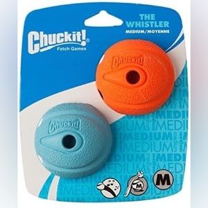 Chuckit! Whistler Balls Dog Toy - 2 pack Medium - New in Package